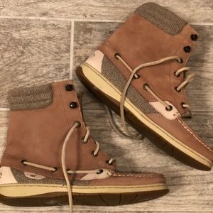 Sperry Topsider Womens Lace Up Boat Shoes Boots